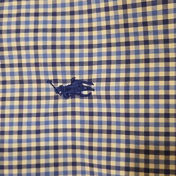 POLO RALPH LAUREN GINGHAM LONG SLEEVE BUTTON-UP SHIRT. SIZE X-LARGE. - Picture 5 of 8